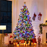 Pre-Lit Snow Flocked Christmas Tree